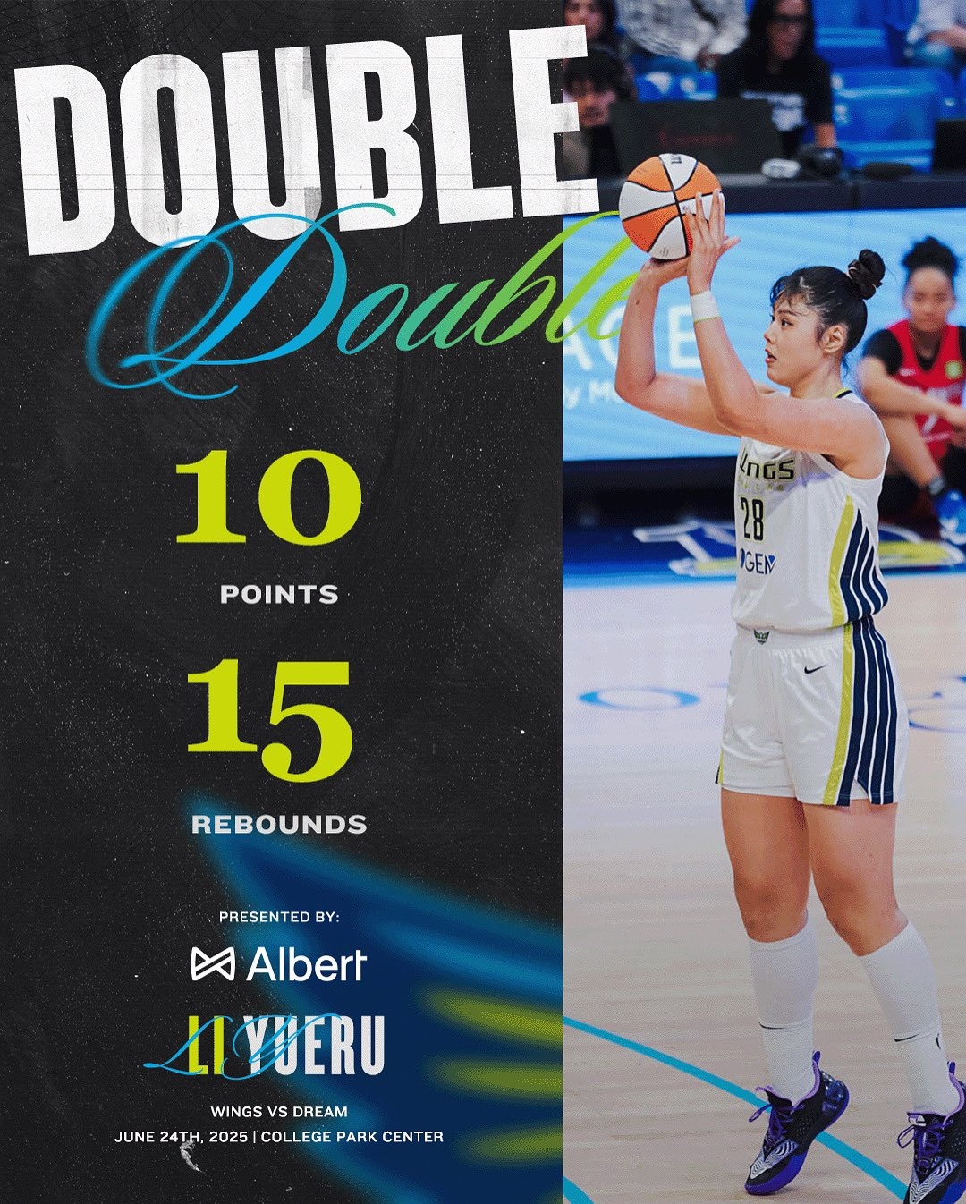 华体会体育官网-李月汝WNBA赛季高光:转战飞翼焕发新生,对阵狂热独得20分