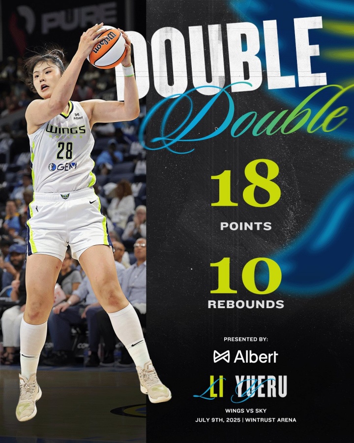 华体会体育官网-李月汝WNBA赛季高光:转战飞翼焕发新生,对阵狂热独得20分